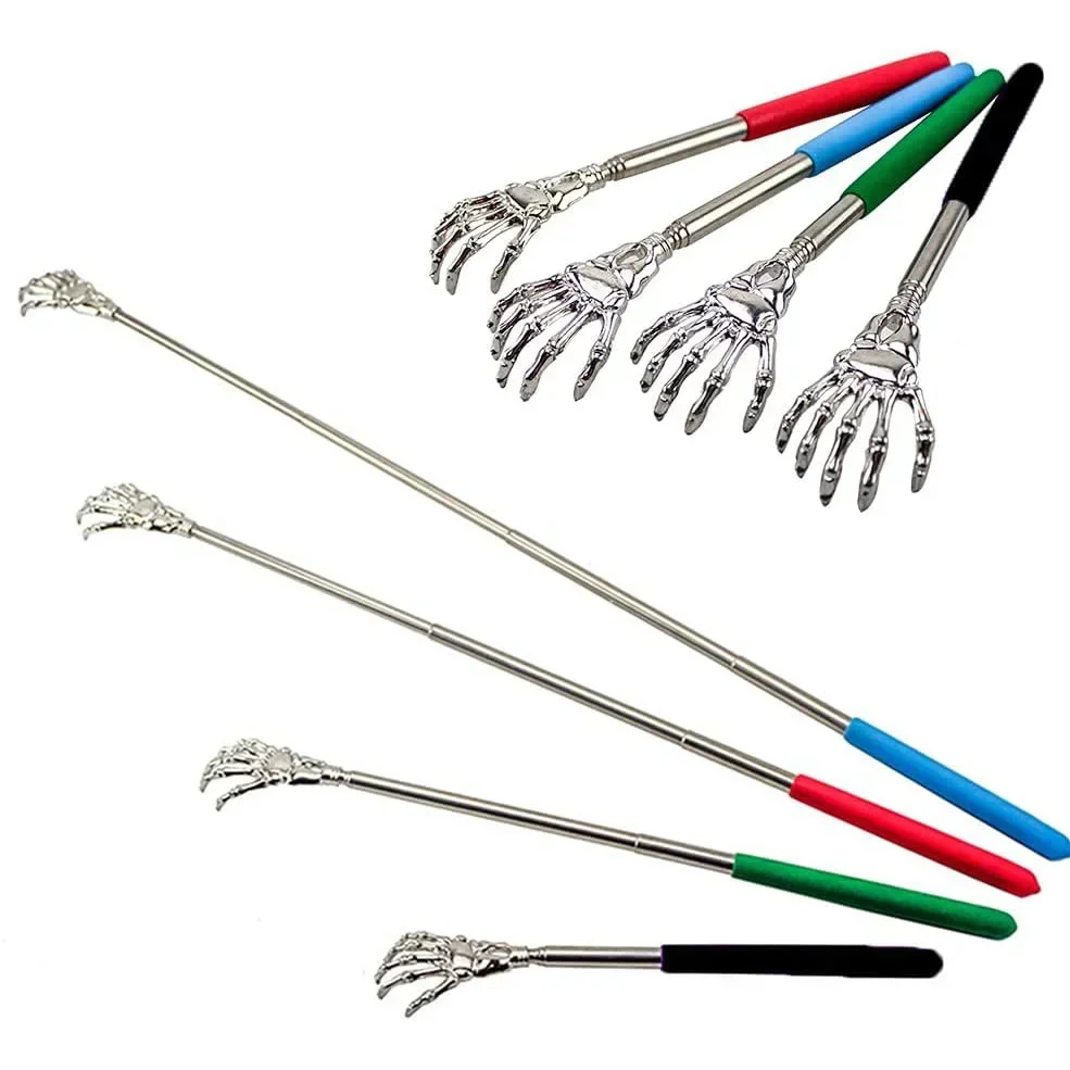 Scratching Extendable Happy Health Products Back Scratcher Telescopic Itch Stainless Steel Massager Old Man Hackle Handicrafts