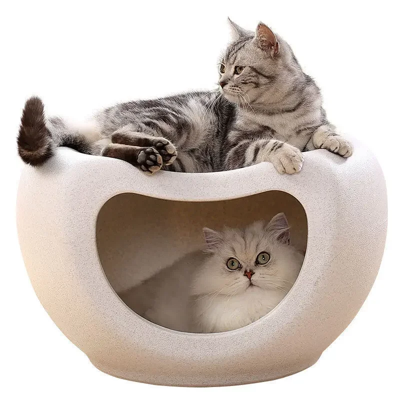 

Cat litter winter warm closed pet stool nest four seasons universal detachable washable cat bed kennel pet supplies gatos