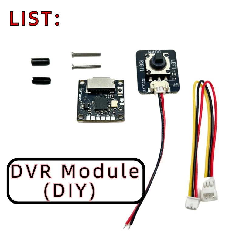 Os vídeos do módulo de gravação SLONWAKE MINI DVR podem ser relacionados com capacidade máxima de 64G TF para drones de asa fixa de fotografia aérea FPV.