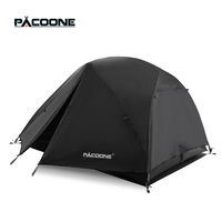 PACOONE Ultralight 20D Nylon Camping Tent Portable Backpacking Cycling Tent Waterproof Outdoor Hiking Travel Tent Beach Tent New