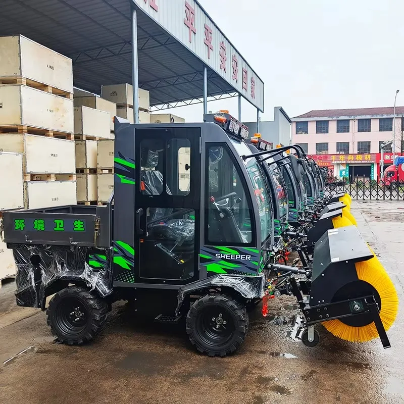 Professional 140cm Ride on Snowplow 2Street Sweeper Snow-removing Machine Snow Blower Machine