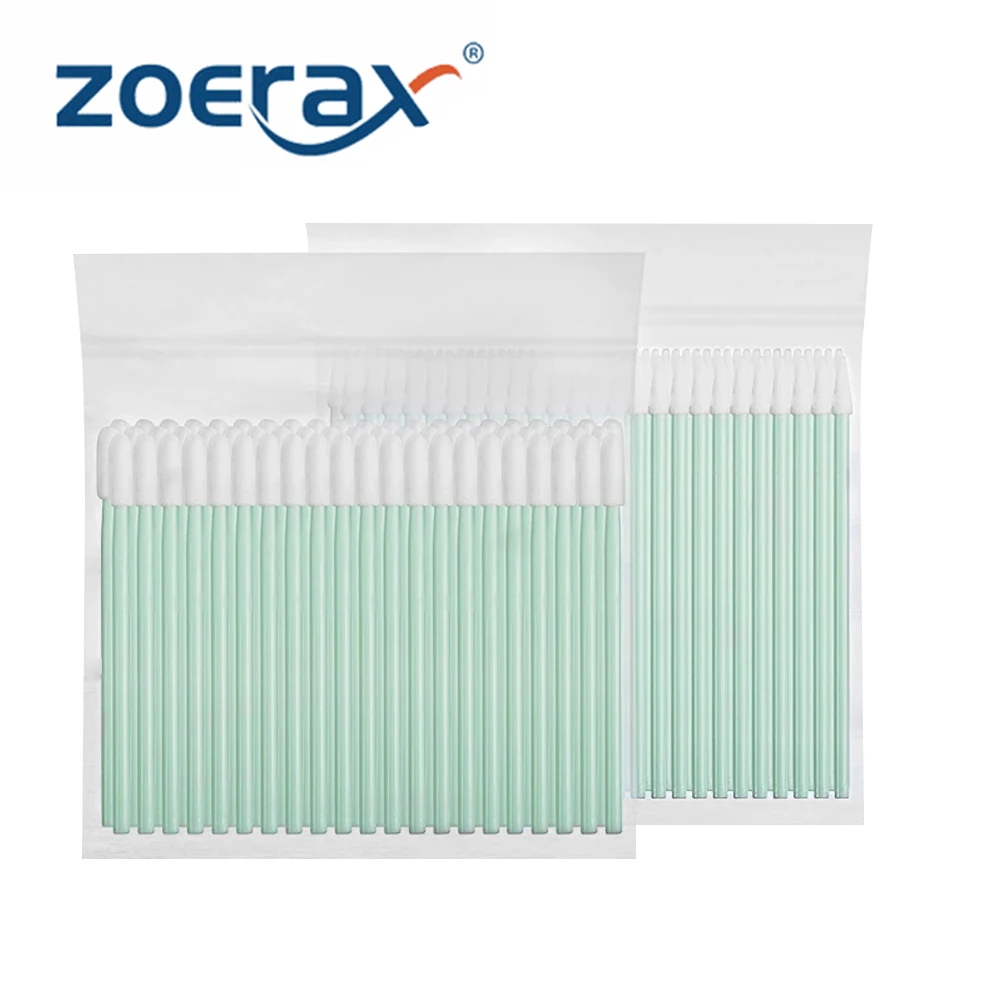 

ZoeRax Fiber Optic Cleaning Sticks for 1.25mm/2.5mm LC/SC/FC/ST Connectors - Dust-Free Swabs with High Absorption 100PCS