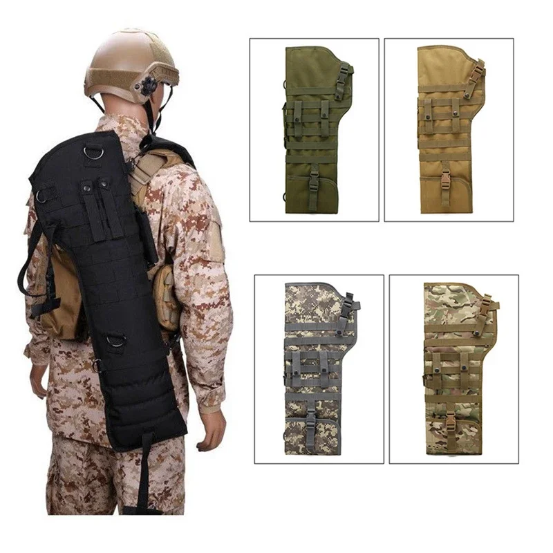 Outdoor Tactical Shotgun Rifle fodero Bag Molle Shoulder Sling Case Holster caccia Long Gun Holsters Airsoft Gun accessori