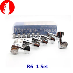 Wilkinson WJN-07 Electric Guitar Machine Heads Tuners for ST TL Tele Chrome Silver Tuning Pegs ( With Packaging )