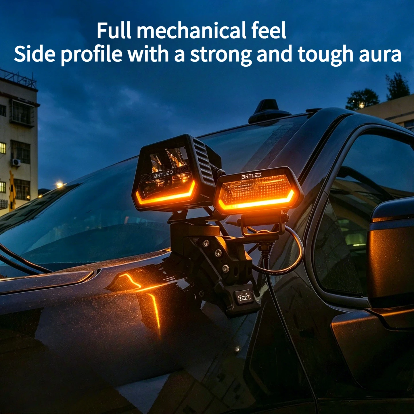 For BYD Ti7 2025 2026 Z Series A-Pillar Quick-Release Dual Lamp Bracket Modified Hood LED Spotlight Expansion Bracket Accessory