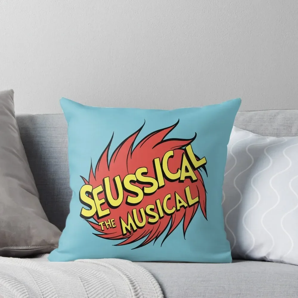 

Seussical the Musical logo Throw Pillow Cushions Home Decor Cusions Cover Luxury Sofa Cushions Sofa Cushions Cover pillow