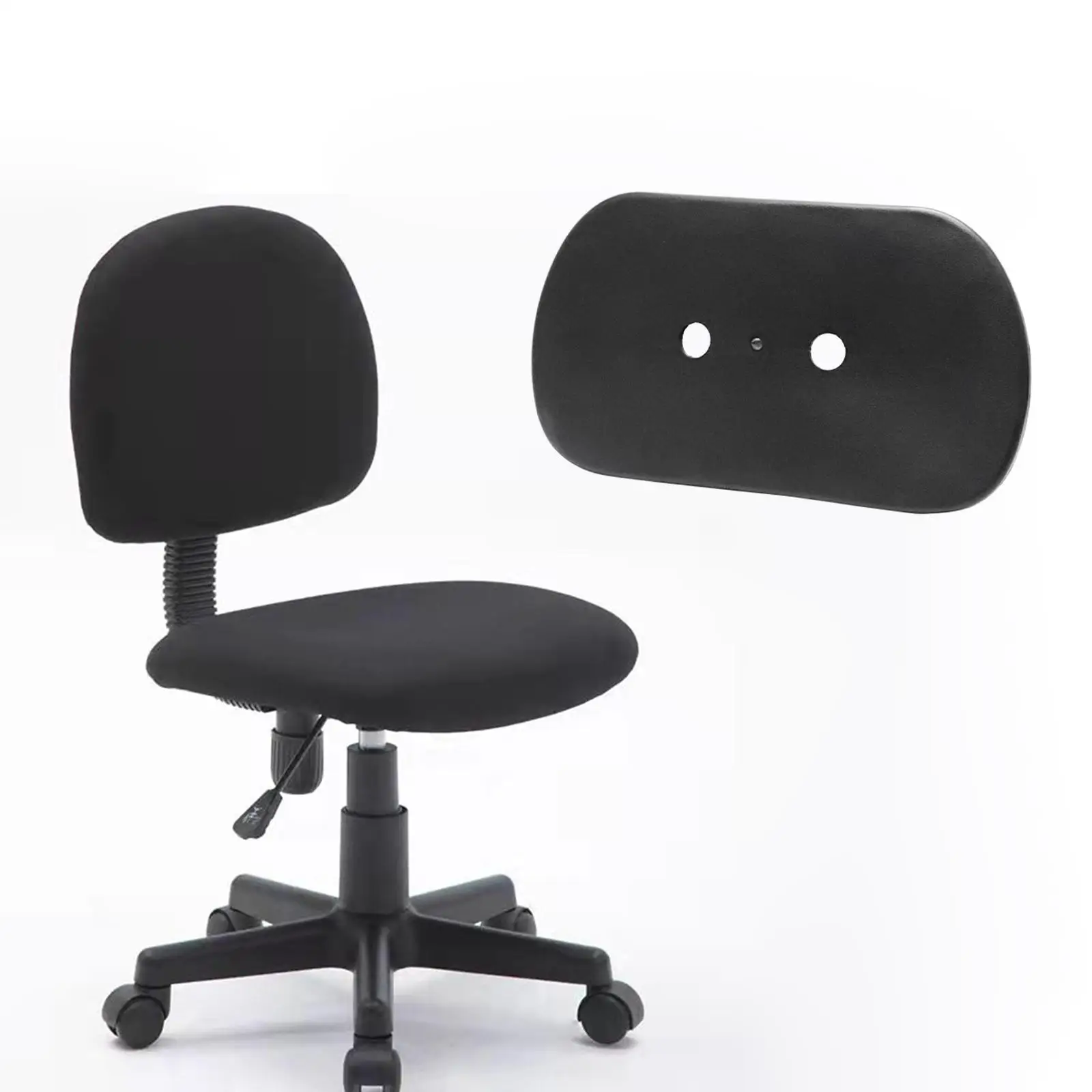 Dossier de chaise de bureau confortable, remplacement, noir, accessoire de meubles, installation facile, support dorsal pour chaise de bureau
