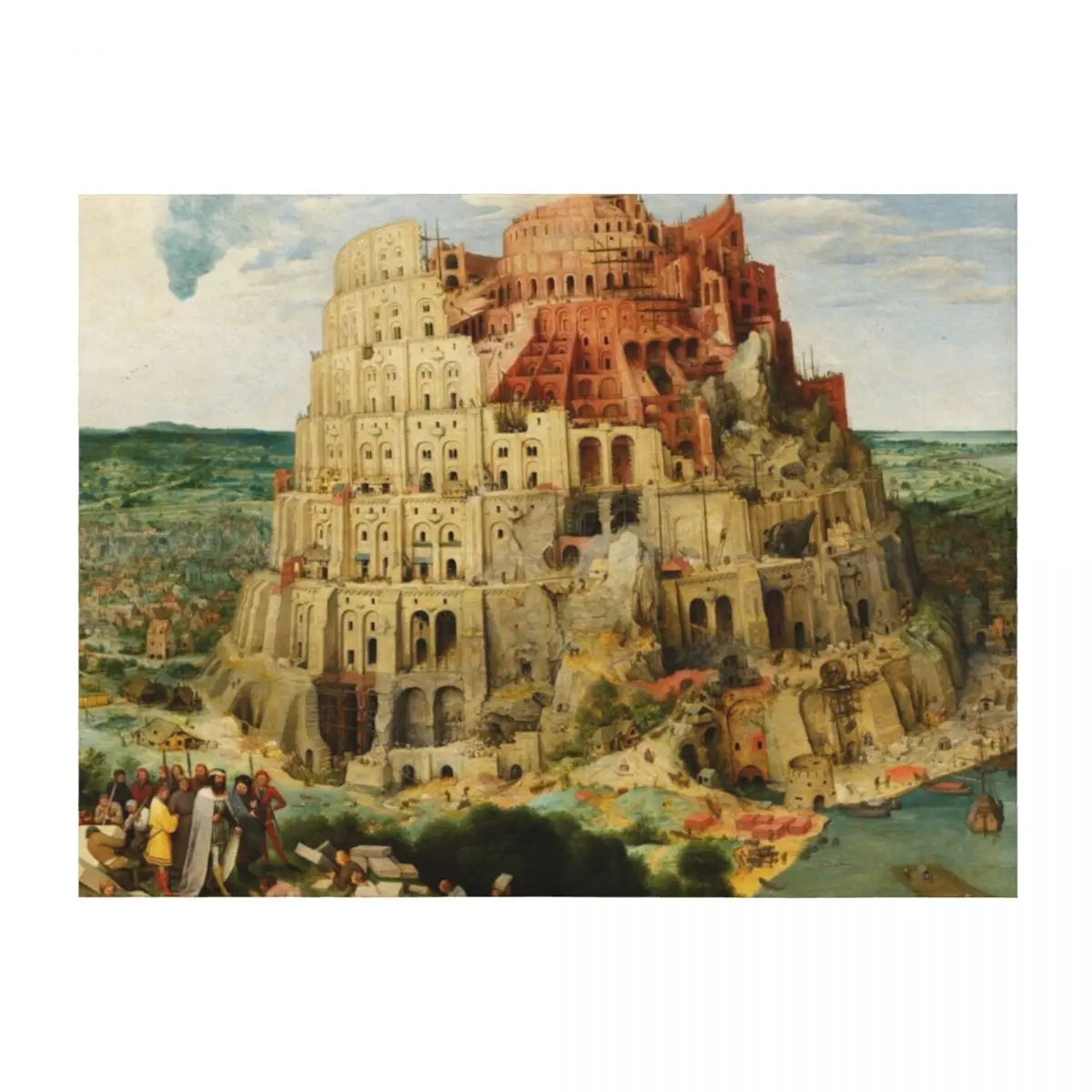 

Pieter Bruegel the Elder The Tower of Babel (Vienna) Throw Blanket Plaid on the sofa Travel for sofa Nap Blankets