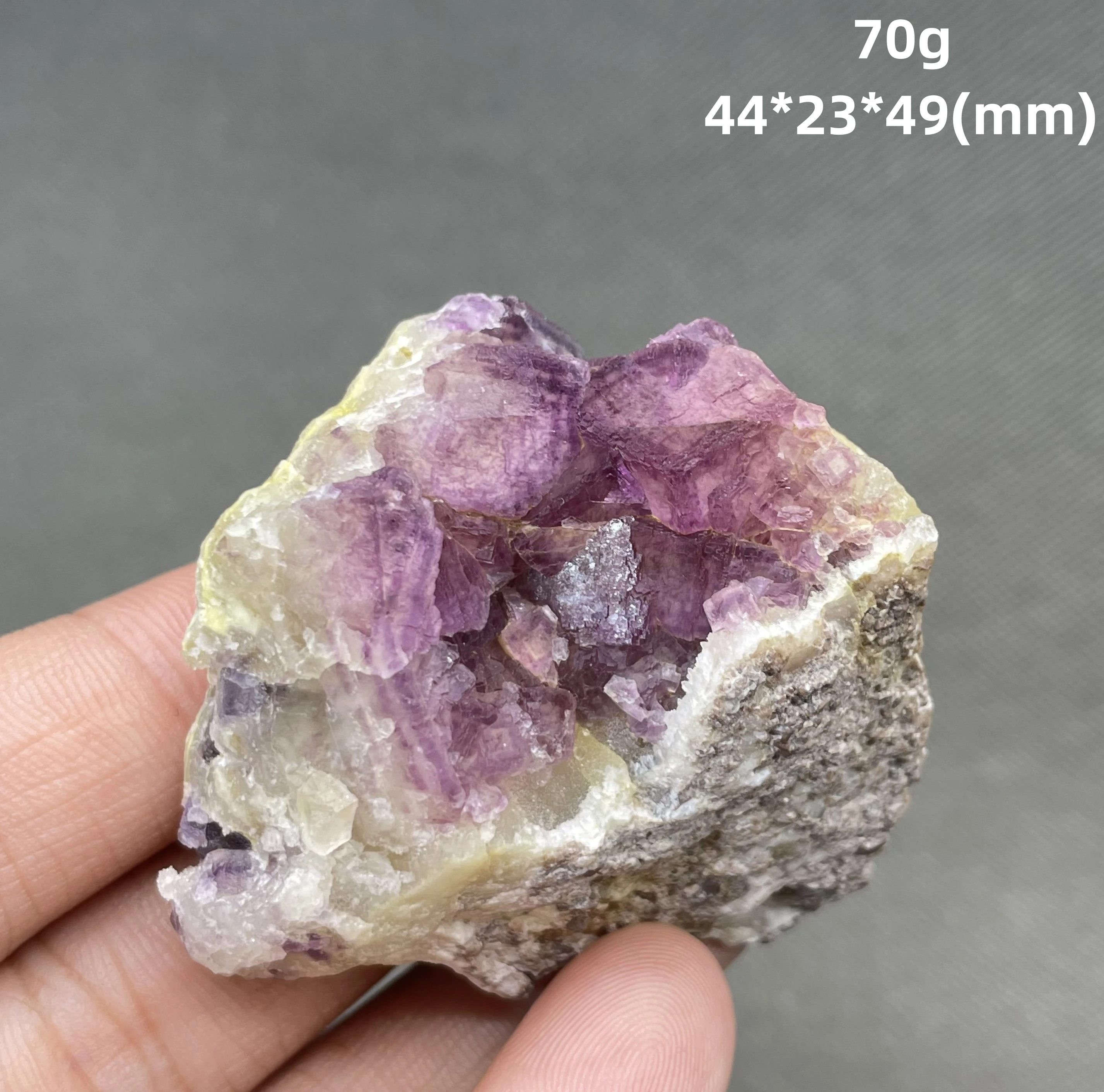 

BEST! 70g Natural Zhejiang pink fluorite mineral specimen Stones and crystals Healing crystal