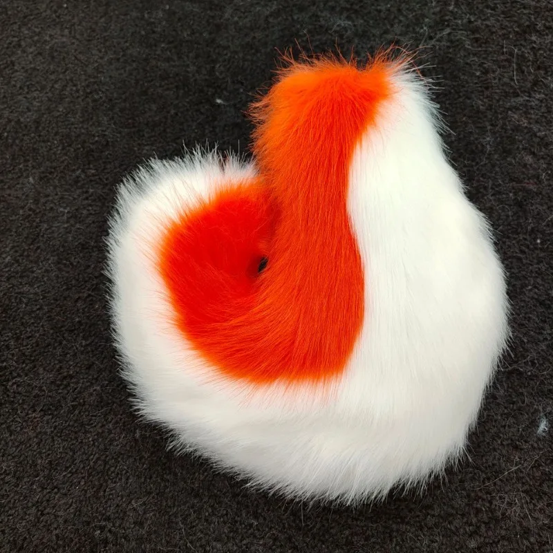 Nouveau fourrure gros bouclé Shiba Inu queue queue de loup Fursuit fille en peluche fausse fourrure queue de loup déguisement Anime Lolita Cosplay accessoires