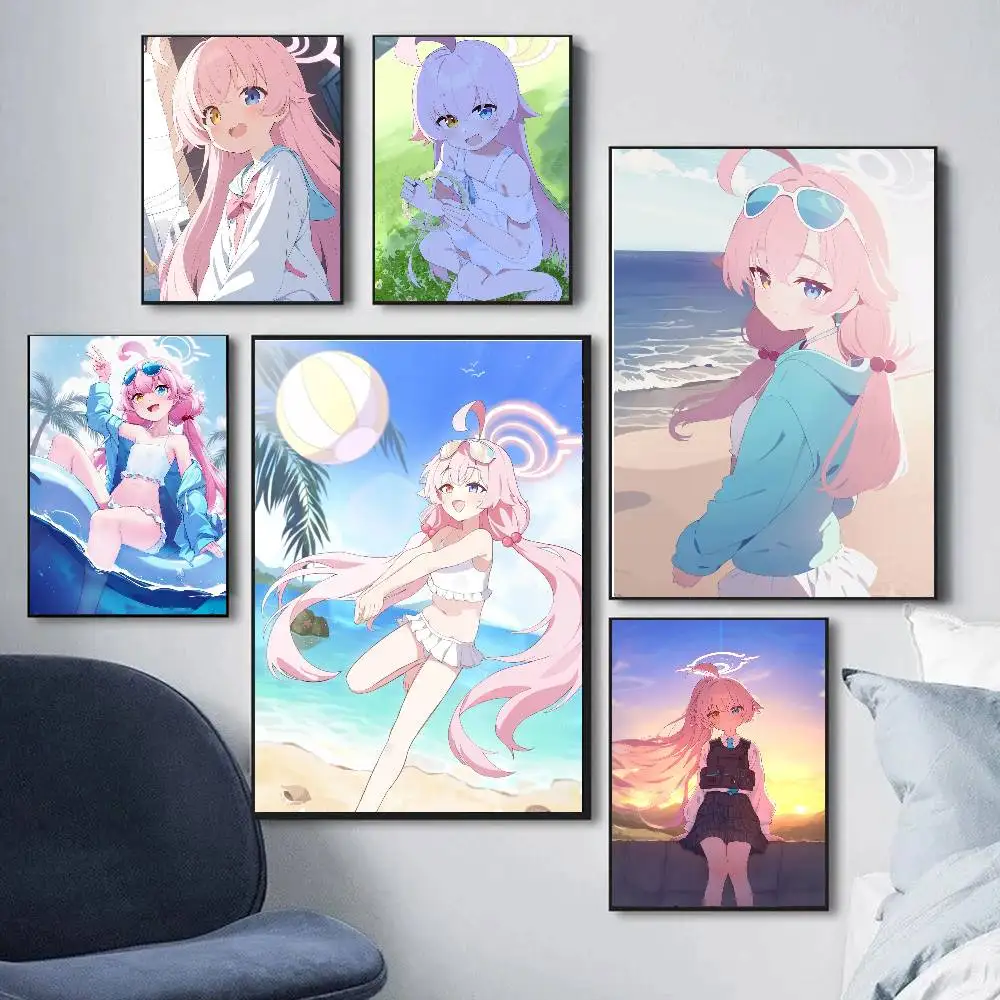 Takanasi Hosino Game Blue Archive Art Sticky Wall Waterproof Home Living Room Bedroom Bar Aesthetic Decoration
