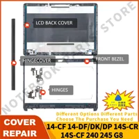 Piezas para 240 G8 245 G8 14-CF 14-DF 14-DK 14S-CR 14S-CF marco de tapa trasera superior bisagras fundas para portátiles TPN-l135 L87756 L24465-001 reparación