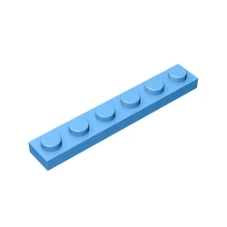 Gobricks 3666 10PCS Plate 1x6 Bricks Basic Parts MOC Building Blocks Compatible DIY Educational Toys Boys Creative Gift MOC Sets