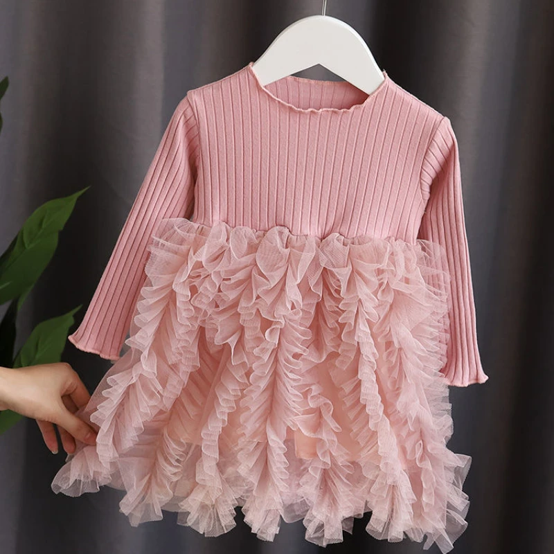 

Girls Summer New Style 2025 Style Dress Little Girl Summer Princess Vest Dress Fluffy Gauze Suspender Skirt