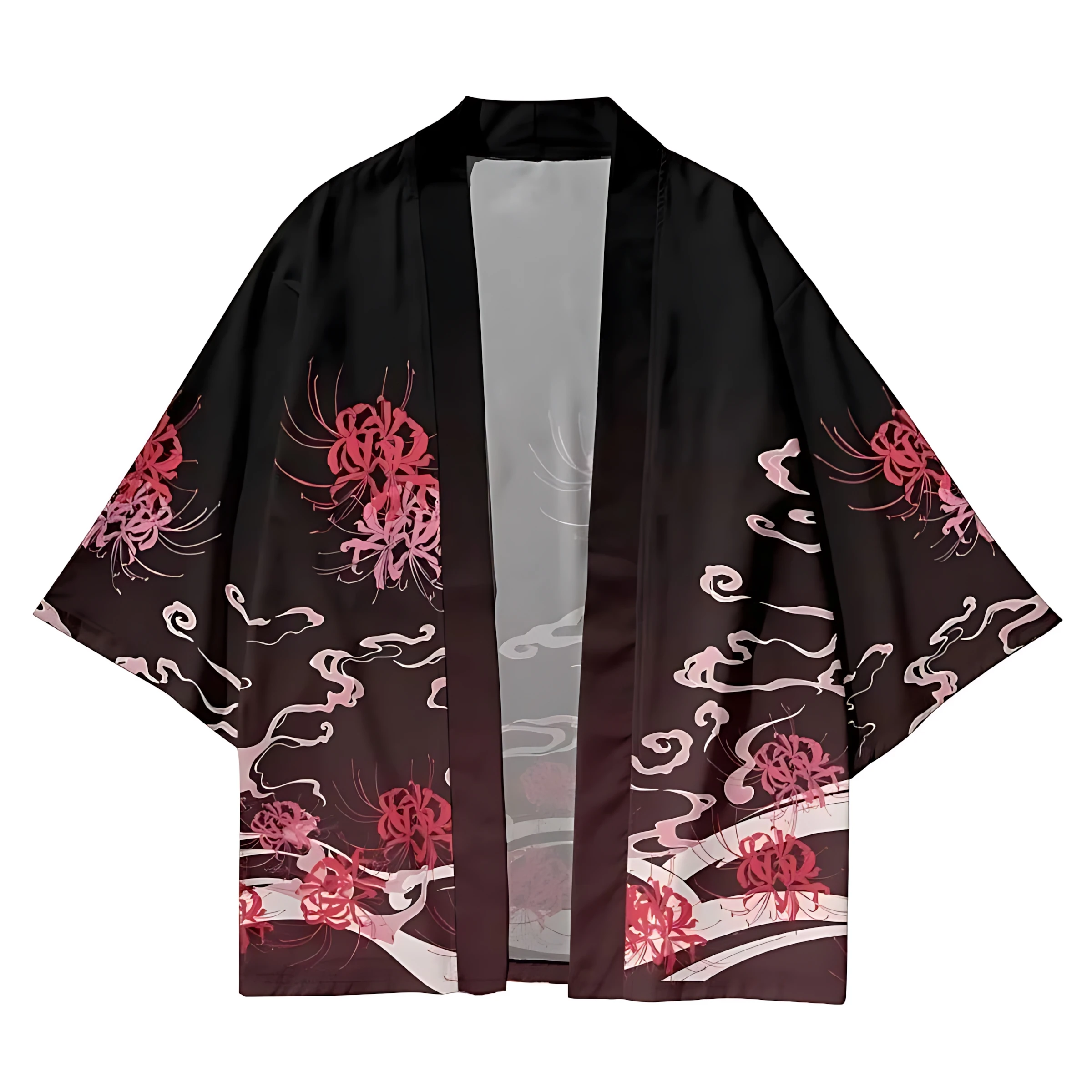 2026 Summer Men's Kimono Skull Pattern Breathable Lightweight Casual Roller Skating Hip-Hop Men's Clothing view 2