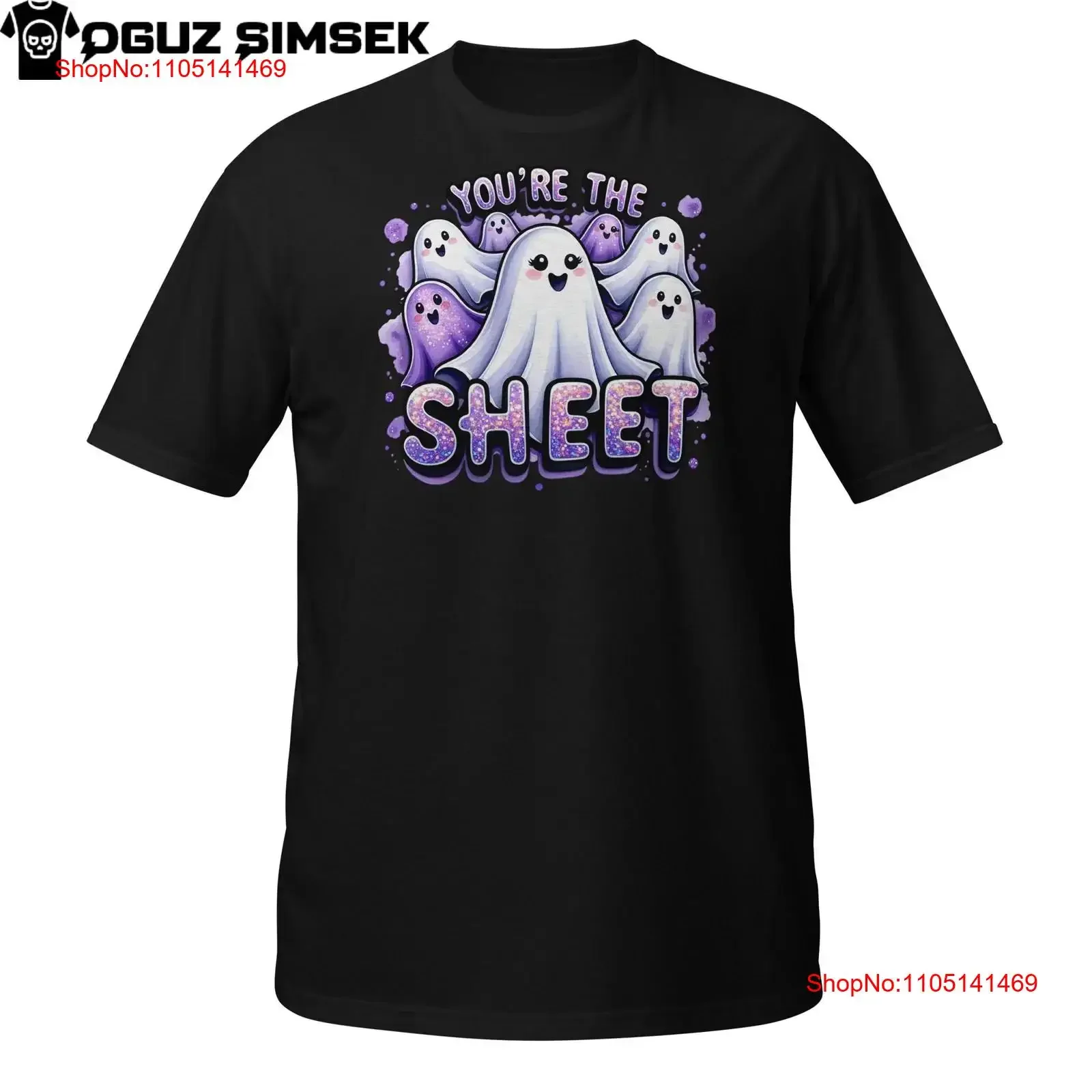 

You re the Sheet Ghost T Shirt Funny Cute Halloween Spirit Pun vintage Washed Casual designer clothes Versatile Breathable