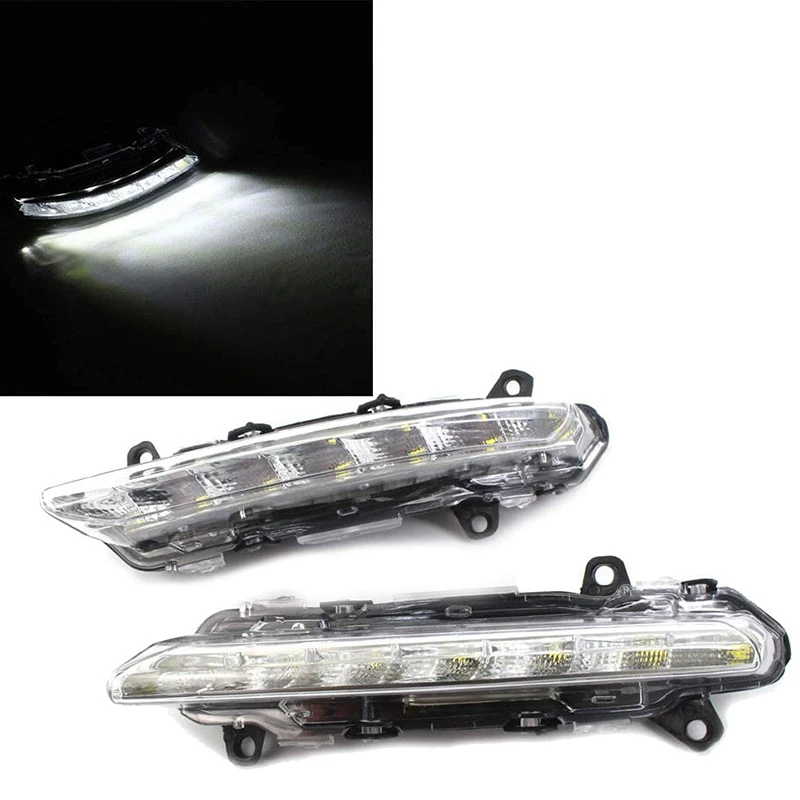 1 pasang L + R Led Drl lampu berjalan siang hari untuk Mercedes s-class 09-13 W221 S350 S500 2218201856 2218201756