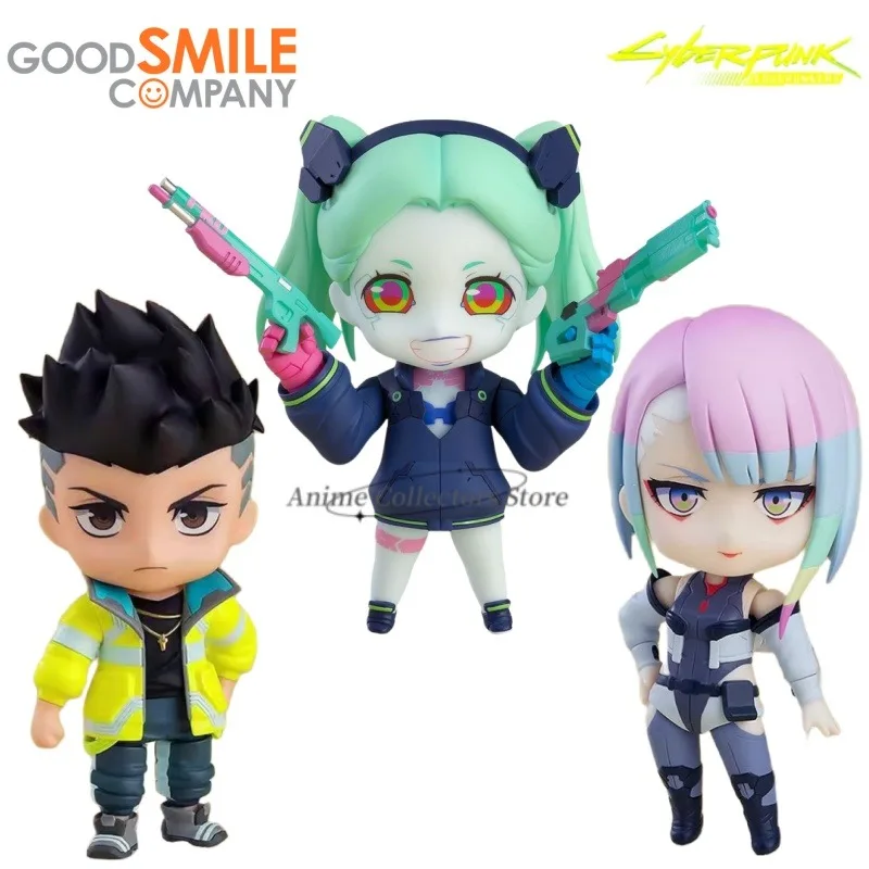 In Stock 100%Original Good Smile Nendoroid Cyberpunk Edgerunners Lucy David Rebecca Anime Action Figure Toys for Kids Gift