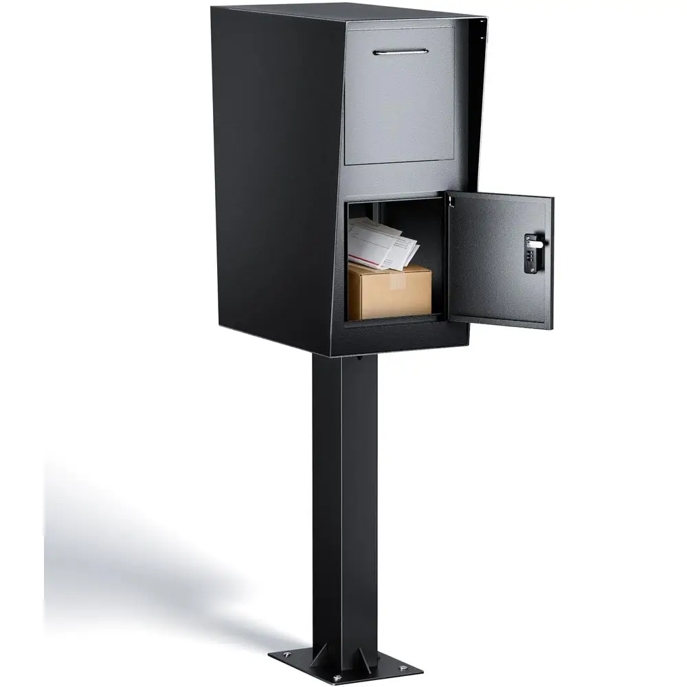 Mailbox, Mailboxes for Outside Weather Resistant, Large Outdoor Mailboxes, Mail Manager Curbside Locking Security Mailbox, Galv