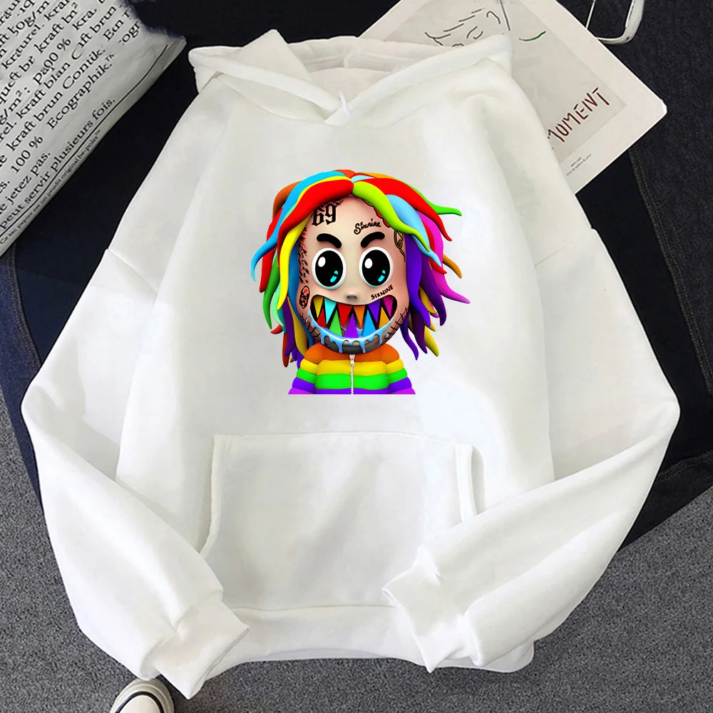 6ix9ine Tekashi69 New Kawaii Japanese Casual Harajuku Hoodies Women Men Korean Style Pullovers Female Sweatshirts  Clothes