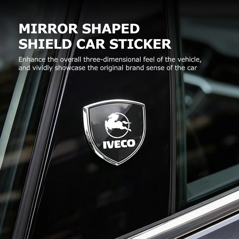 Emblema de aleación para coche, adhesivo para guardabarros laterales y maletero, para IVECO Daily e-Daily 4x4 Eurocargo S-eWay T-Way Stralis ‌