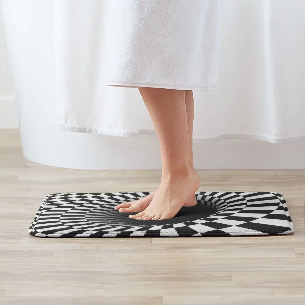 3d Hole Bathroom Mat Secret Loft Illusion Rug Home Doormat Kitchen Carpet Entrance Door