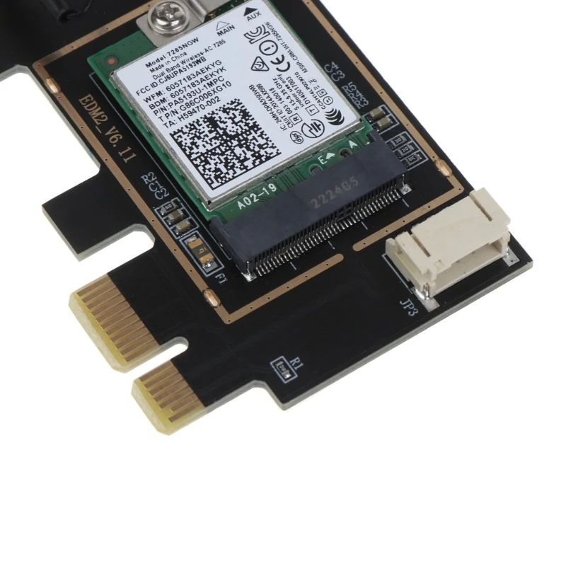 

7265 7265AC DualBand WiFi Card 802.11ac Wireless PCI for Express WiFi Adapter