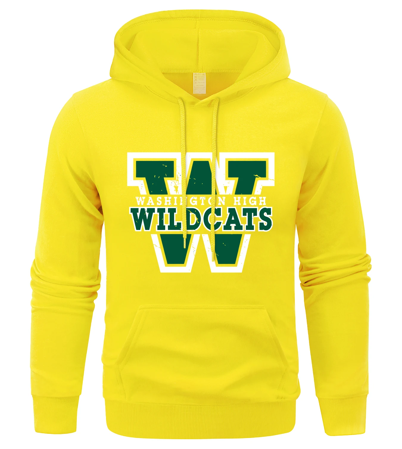 Wildcats Washington High Design Male Sweatshirts Loose Trendy Clothes Casual Crewneck Tops Autumn Warm Fleece Streetwear
