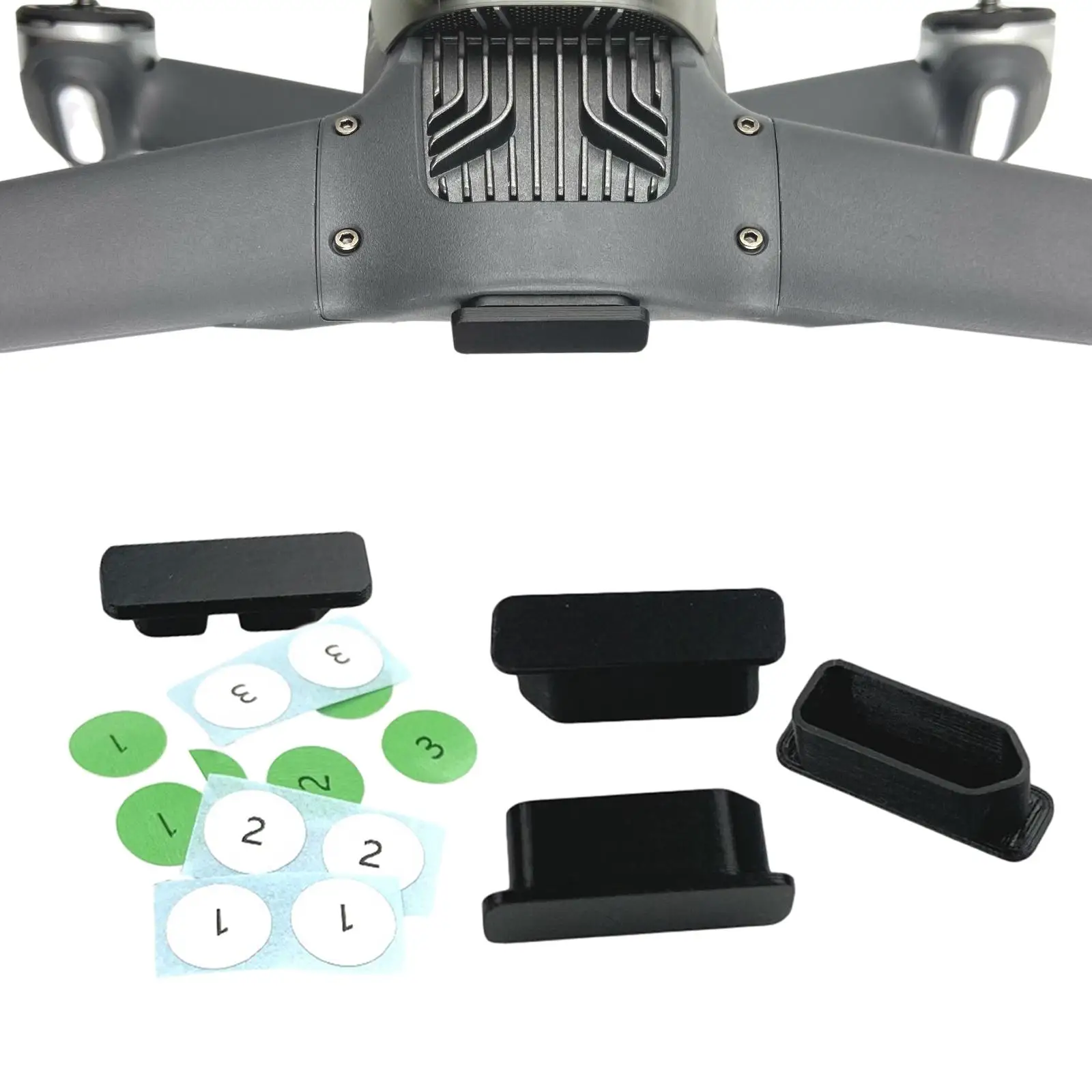 Porta da bateria do drone poeira plug silicone tampa à prova dwaterproof água capa protetora para fpv drone acessórios l600 bateria