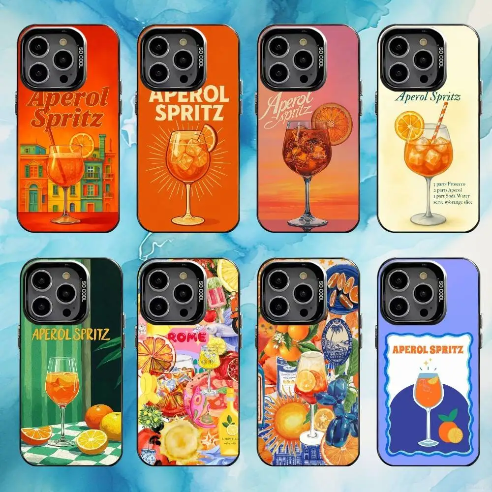 

aperol spritz Phone Case For iPhone17,16,15,14,13,12,11 Plus,Pro Max Black Candy Matte Shockproof Cover