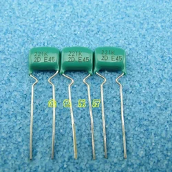 10 Stuks 220P 200V 221 Audio Film Condensatoren 200V 220pf 221 P5 Fas Koperen Pinnen