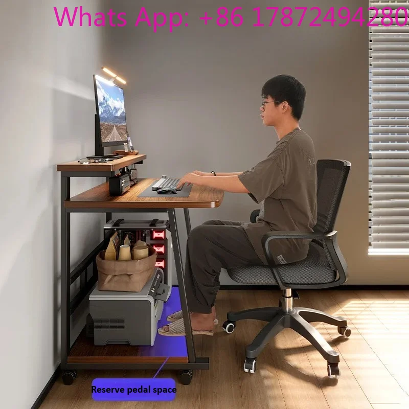 Compact Computer Desk – Mobile Laptop Table, Mini Study Desk for Small Spaces