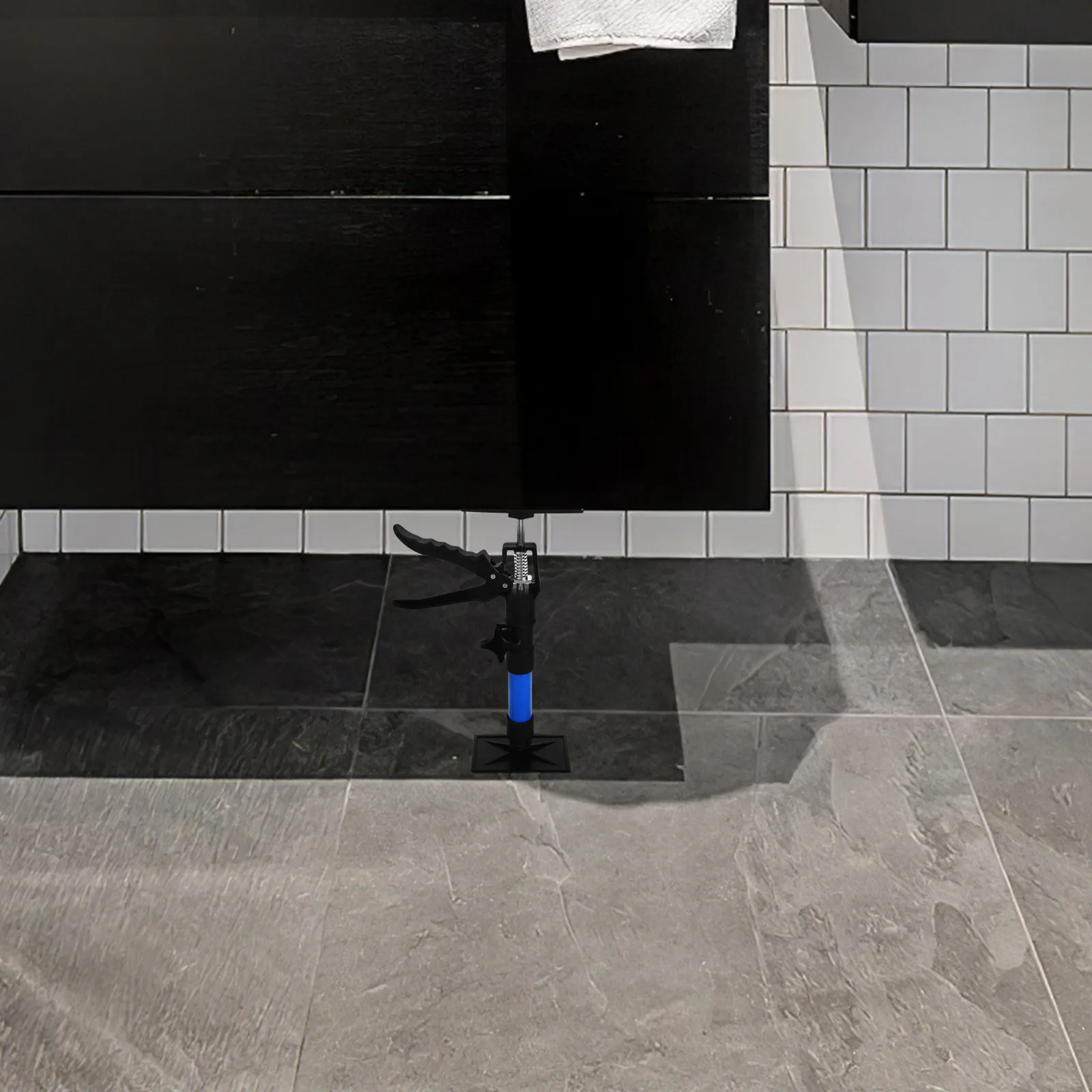 Cabinet Jack Pole Adjustable Telescopic Support for Installing Upper Cabinets Bathroom Vanity Mirror Cabinets Heavy Duty