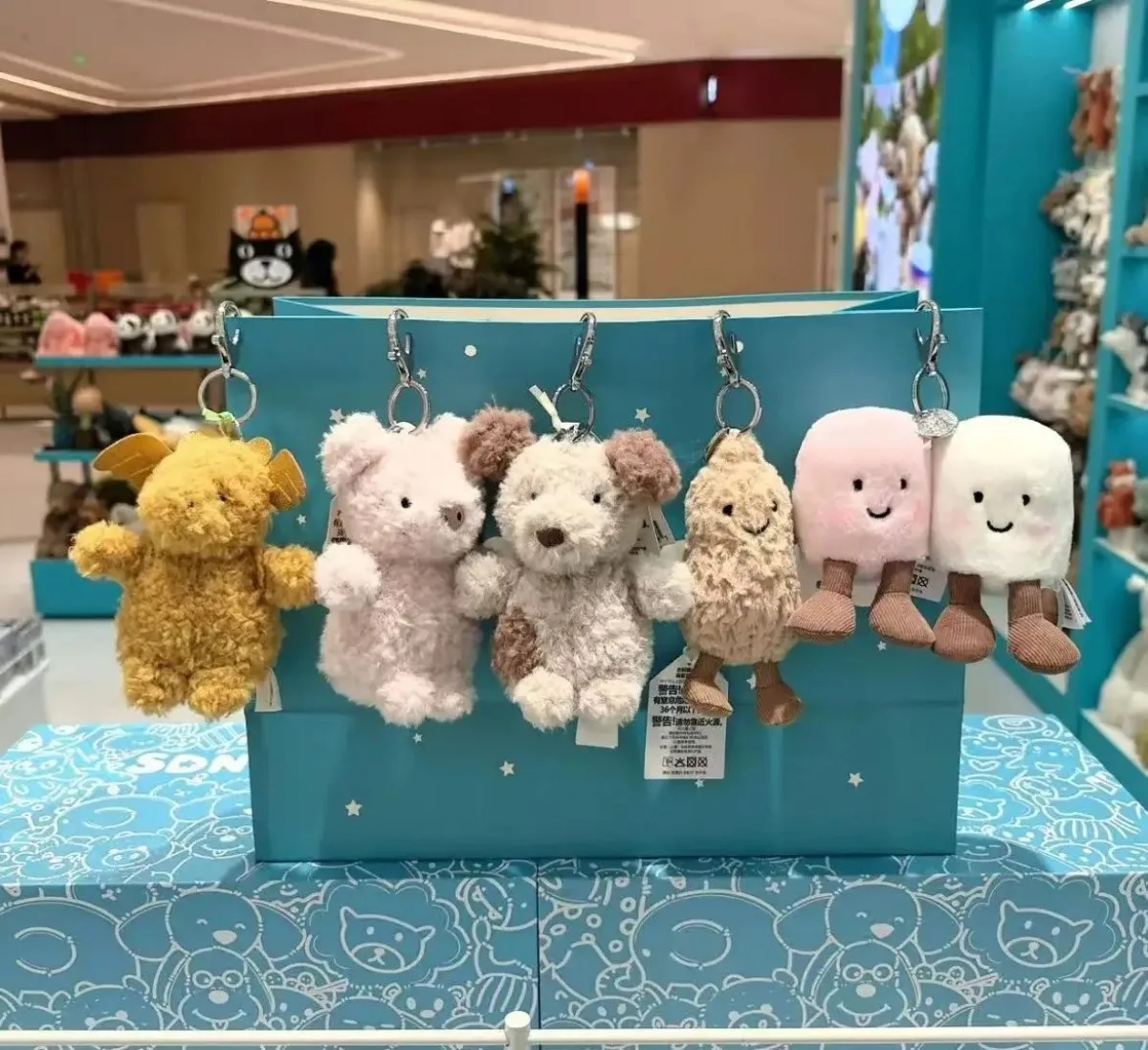 

Jeiy Cute Sloppy Series Barcelona Bear, плюшевая игрушка, брелок, мягкая кукла, кулон, забавный подарок для детей и взрослых