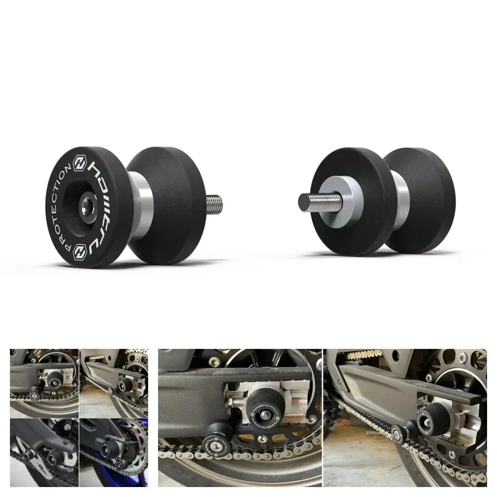 لياماها FZ1N FZ1S FZ8S FZ1 N / S 06-15 الراسم 7 700 900 / GT دراجة نارية العجلات الخلفية Swingarm بكرات المنزلق حامل رفع المسمار