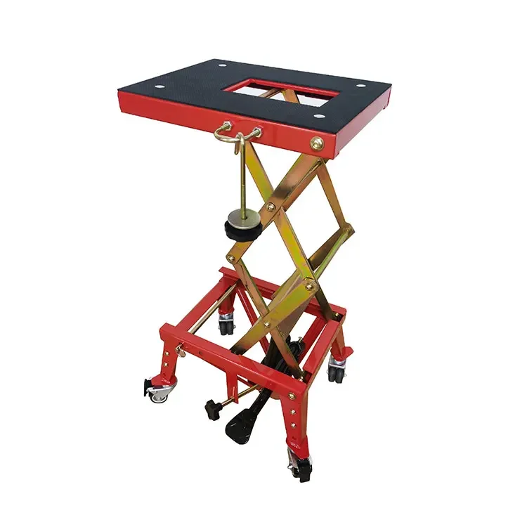 300LBS 135KG Hydraulic Motorcycle Workbench Lift Bike ATV Scissor Stand Jack Table