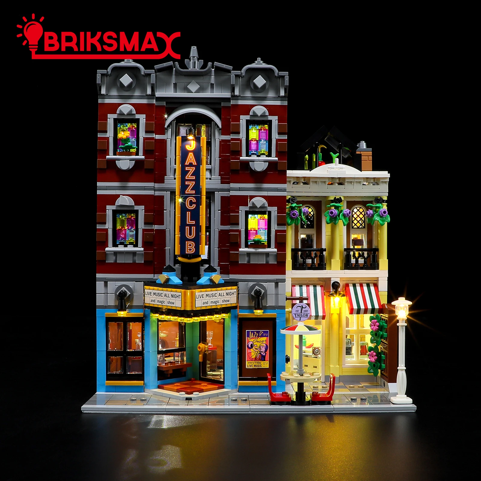 BriksMax LED Light Kit for 10312 Jazz Club Building Blocks Set (NOT Include Model) Toys for Children