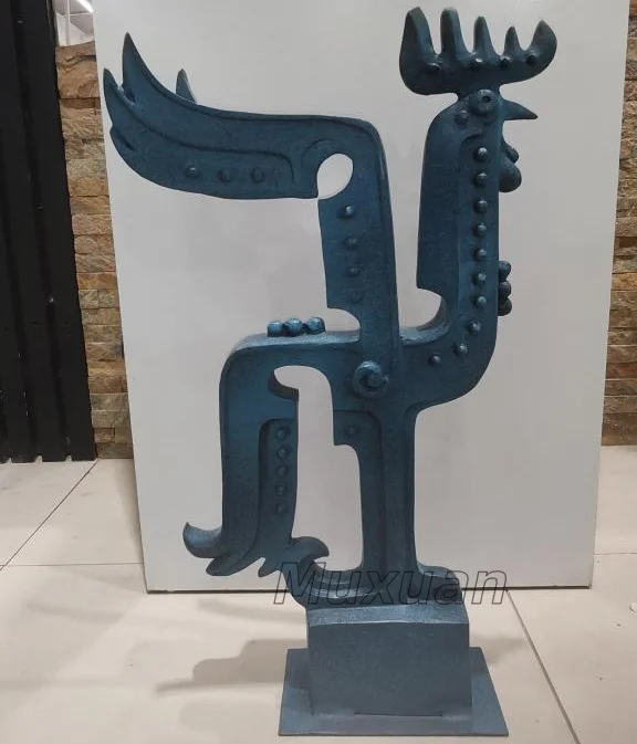 Абстрактная скульптура человека, медный материал, скульптура, украшение для гостиной, рабочего стола