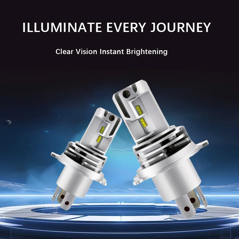 1Pcs H4 LED Motorcycle Headlight Bulb CSP for Car Motorcycle H4 9003 HB2 LED Hi/Lo High and Low Beam Motorbike Headlamp 12V 24V