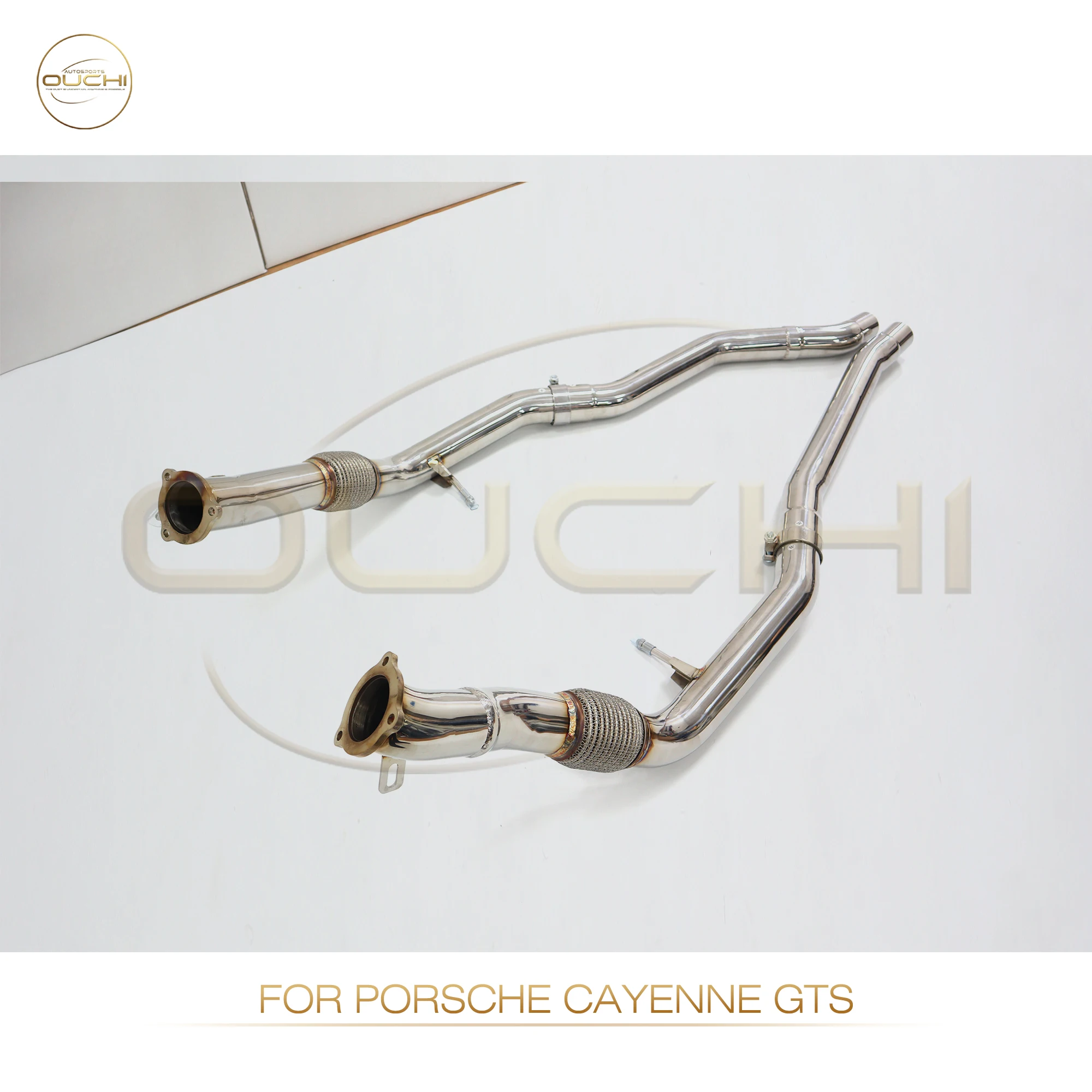 

OUCHI Stainless Steel Exhaust System Performance Middle Pipe For Porsche Cayenne GTS