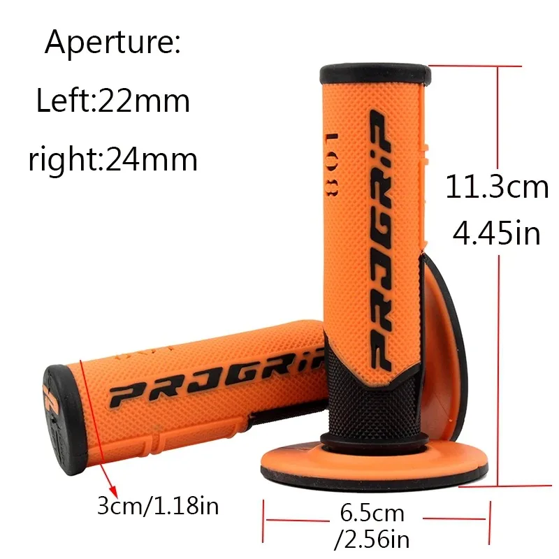 Pro Grip Style 801 22/24mm Motorcycle Handlebar Grips Universal MX Motocross Dirt Bike ATV Rubber Anti-slip Replacement Grips