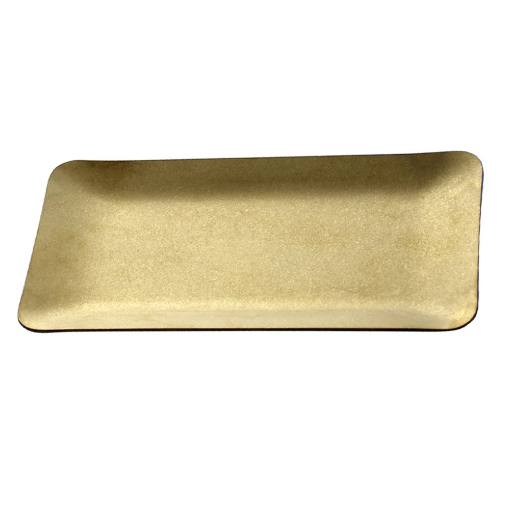 

Retro Small Plate Simple Multifunctional Serving Tray For Snacks Fruits Desserts Jewelry Storage Towel Dish Rectangular