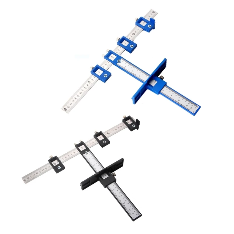 ipiip Punching Hole Locator Multifunction for Cabinet Door Wardrobe Furniture Handle