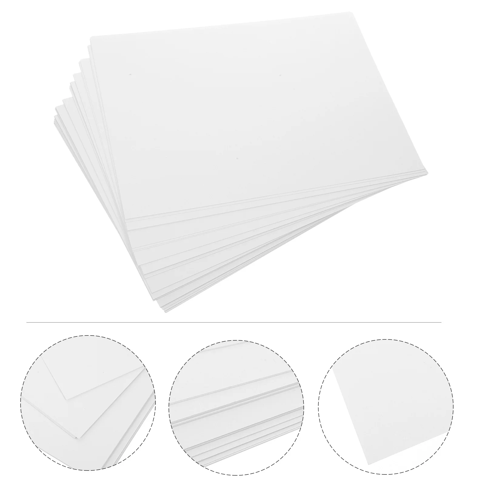 

50pcs 50 Sheets A4 White Cardstock Paper Lightweight Compact Size for Classroom Camping Library Craft Diy Projects Accessories