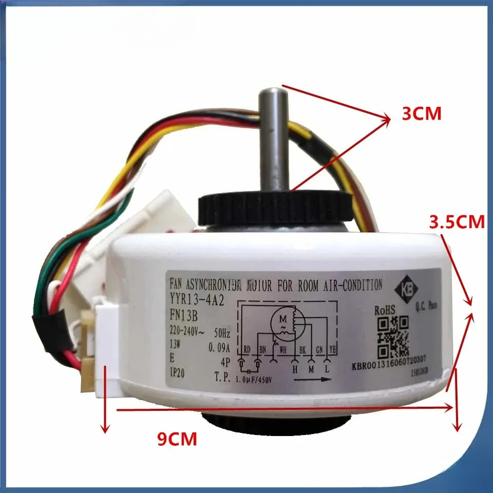 

100% новый, хороший рабочий двигатель вентилятора для кондиционера, двигатель машины FN13B YYR13-4B YYR13-4A2, хорошая работа