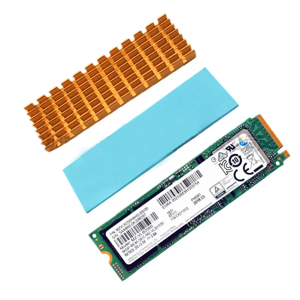 Hard Drive Accessories Computer SSD Mini Replacement Thermal Conductive Easy Install Cooler Heat Sink Aluminum For NVME 2280