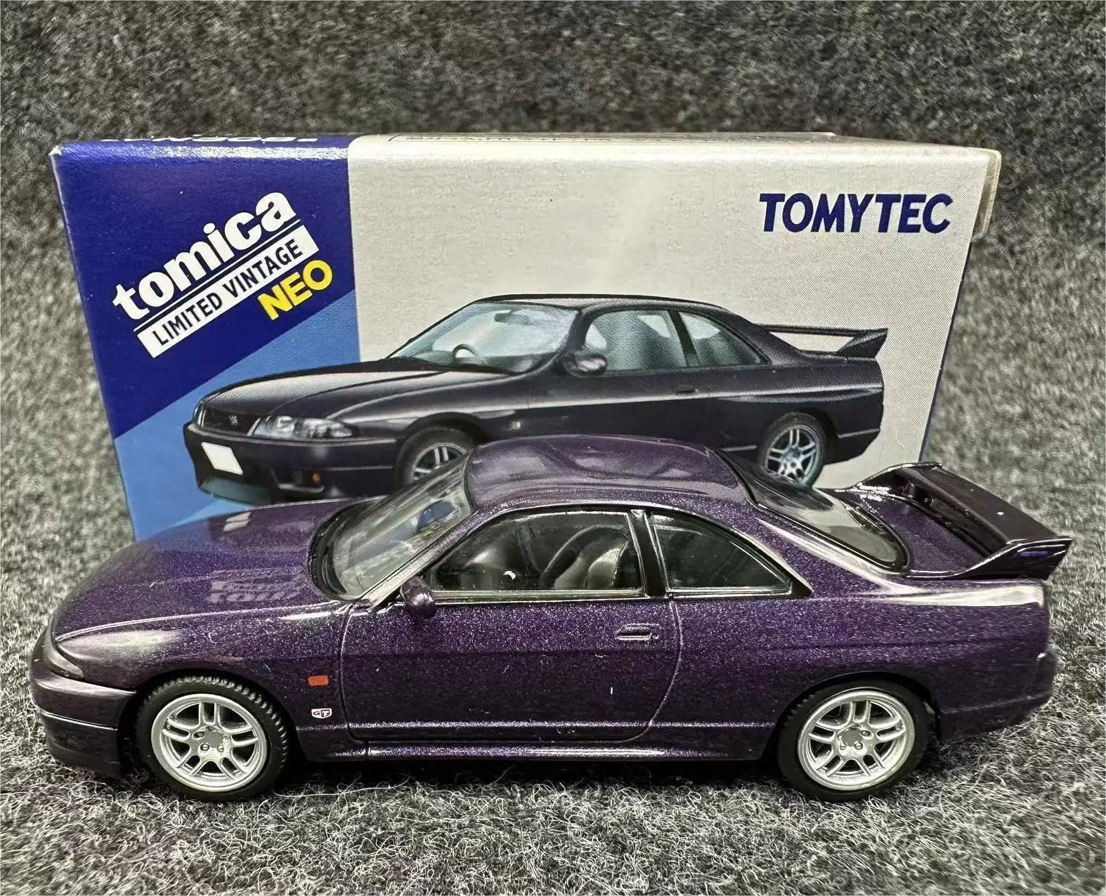 2403 Tomytec Tomica TLV 1/64 LV-N308a Nissan Skyline GT-R R33 Purple Die-cast alloy car model collection display gift