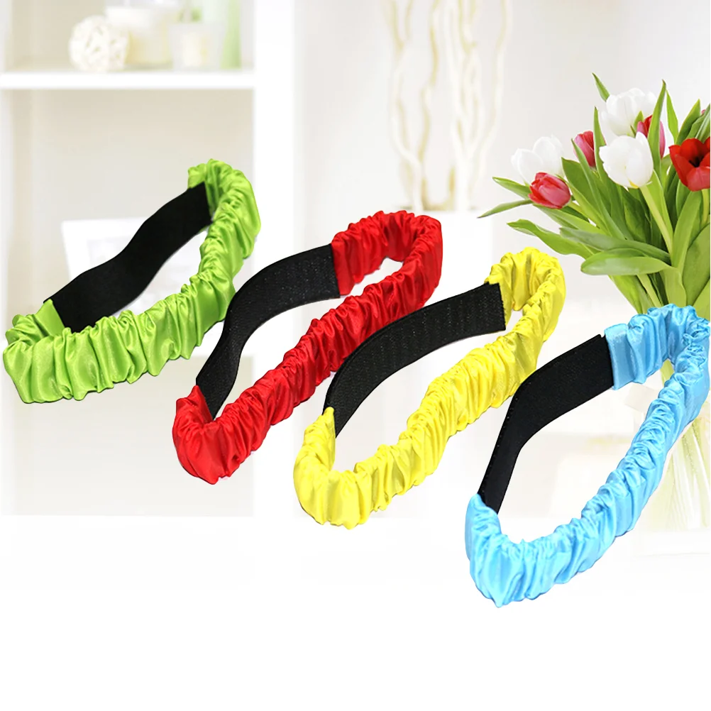 

8Pcs 3 Legged Race Bands Elastic Tie Rope Straps for Kids Legged Race Game Carnival Field Day Backyard and Relay Race Game