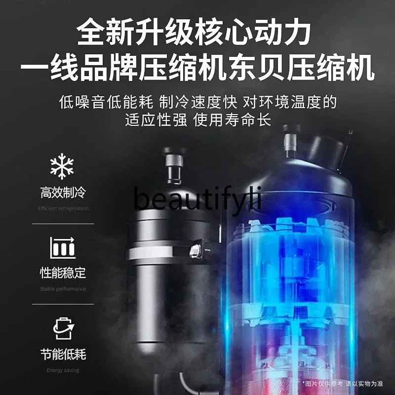 2003 Low Temperature Cake Display Cabinet Commercial Refrigerated Freezer Embedded Coffee Bar Counter Fresh-keeping Cabinet