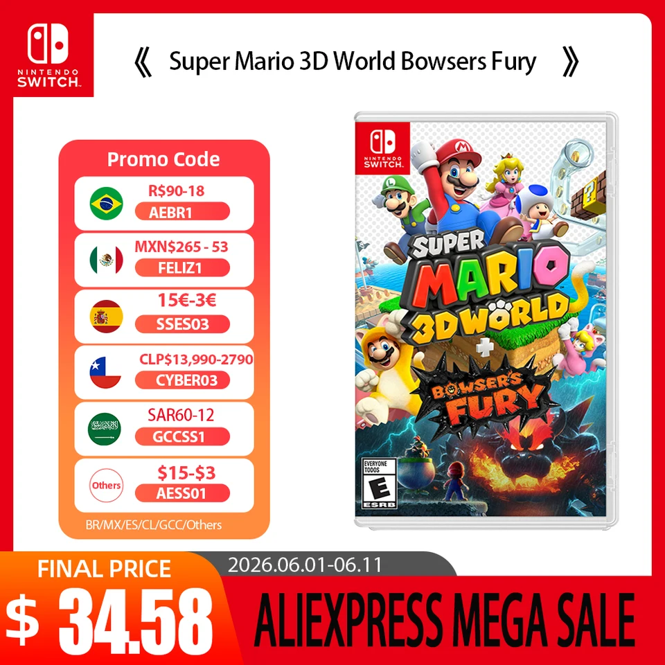Nintendo Switch Oyunu - Super Mario 3D World + Bowsers Fury